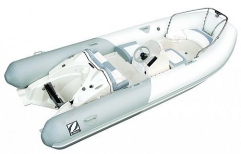 Лодка надувная ZODIAC Yachtline deluxe NEO 420 ( с серыми вставками )