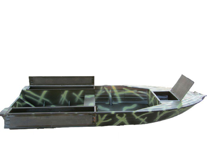 Алюминиевая моторно-гребная лодка Охотник 440Б